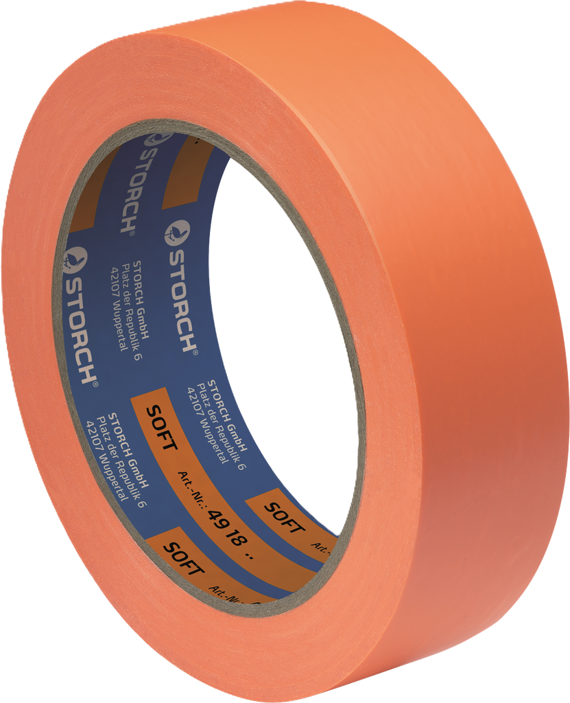 |494150| SOFTTAPE PVC TAPE, L'ORANGE 50 MM X 33 M