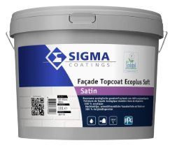 SIGMA FACADE TOPCOAT ECOPLUS SOFT SATIN - BASE ZN - 10L