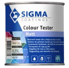 |436727| SIGMA COLOUR TESTER MATT BASE ZN 0,25L