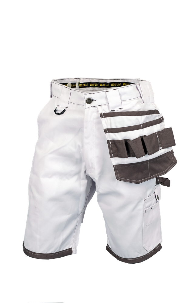 WOLF LINE BERMUDA STRETCH BLANC 48