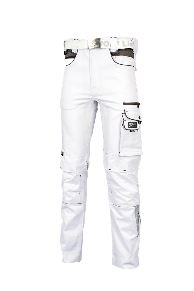 WOLF LINE PANT PERFECTO FULL STRETCH BLANC 44