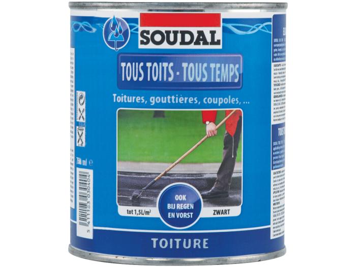 SOUDAL TOUS TOITS TOUS TEMPS NOIR 4L