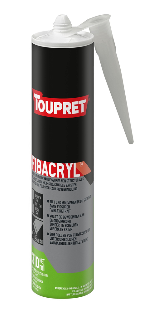 |FIBAC310D| TOUPRET FIBACRYL ENDUIT REBOUCHAGE PATE 310ML