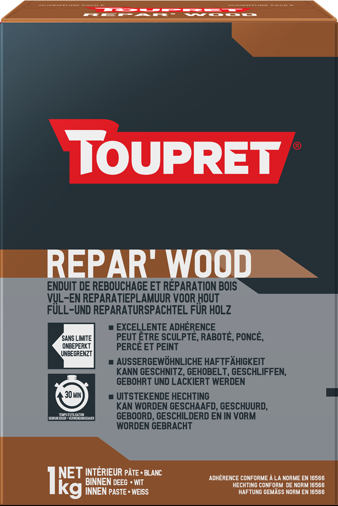 |REPBO01| TOUPRET REPAR'WOOD ENDUIT EN POUDRE 1KG