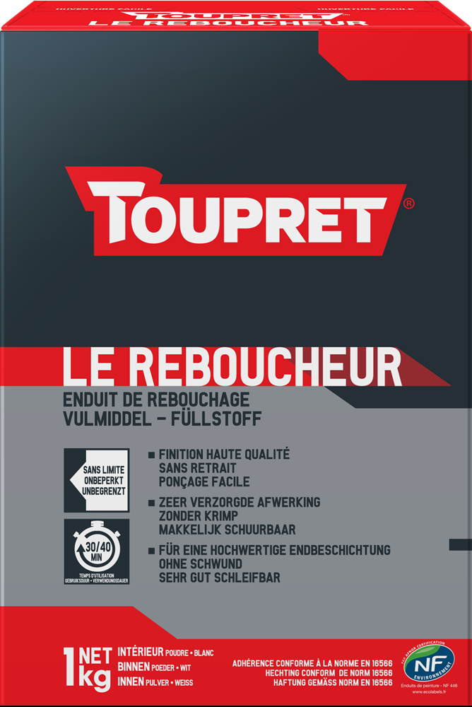 TOUPRET - ENDUIT DE REBOUCHAGE - 1KG