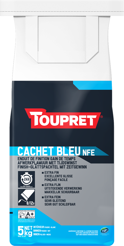 TOUPRET CACHET BLEU ENDUIT DE FINITION 5KG