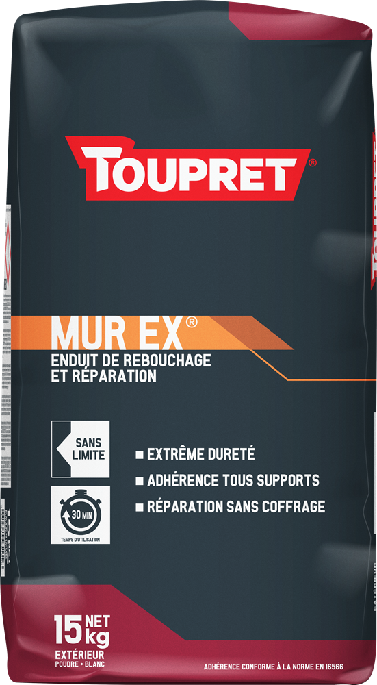 |MUX15D| TOUPRET MUREX ENDUIT DE REPARATION POUDRE 15KG