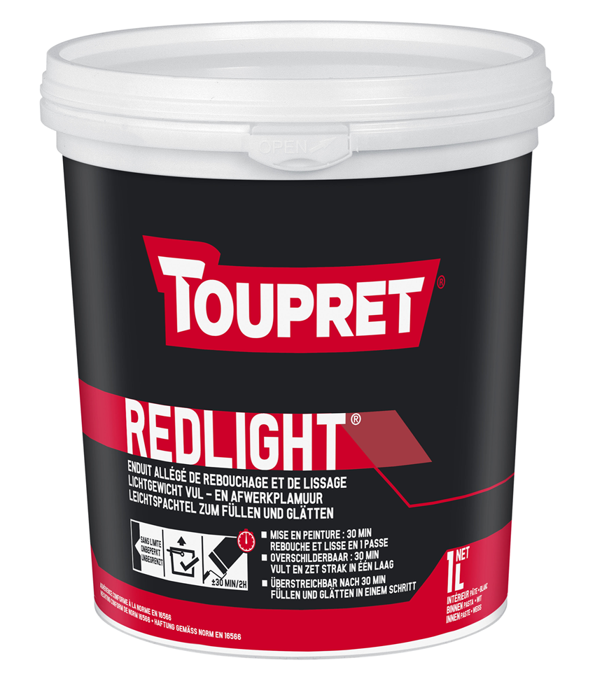 TOUPRET REDLIGHT ENDUIT EN PÂTE 1L