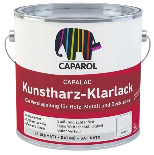 [50447] |50447| CAPALAC KUNSTHARZ-KLARLACK SEIDENMATT - 2,5L