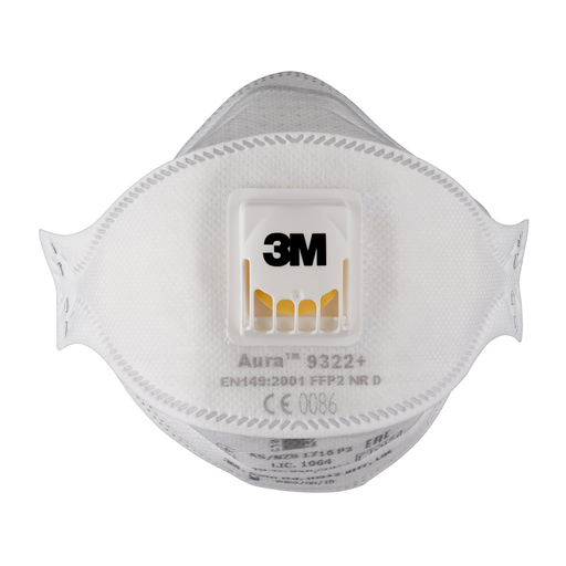 [9322PRO10 ou 9322PRO8+2] FFP2 MASQ PLIABLE ANTIPOUS SOUPAPE - 1P