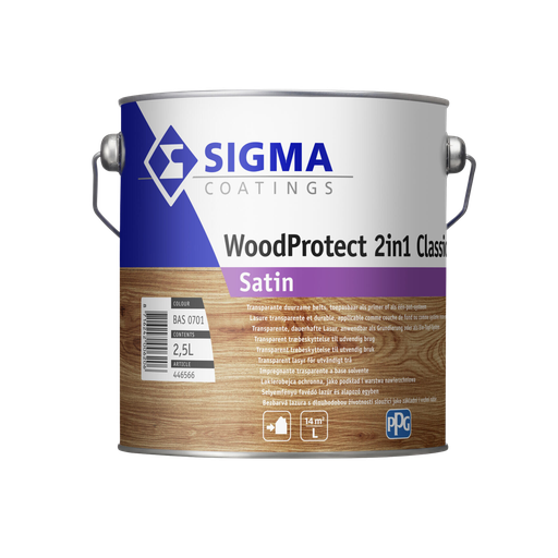 [446564] [446564] SIGMA WOODPROTECT 2IN1 CLASSIC SATIN SB - BASE 1701 - 1L