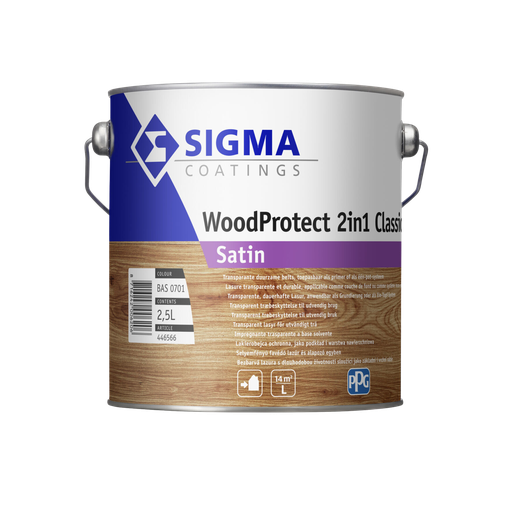 [446563] [446563] SIGMA WOODPROTECT 2IN1 CLASSIC SATIN SB - BASE 0701 - 1L