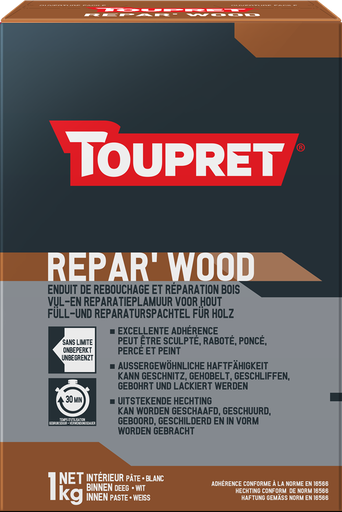 [REPBO01] |REPBO01| TOUPRET REPAR'WOOD ENDUIT EN POUDRE 1KG