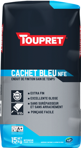 [CB815D] TOUPRET CACHET BLEU ENDUIT DE FINITION 15KG